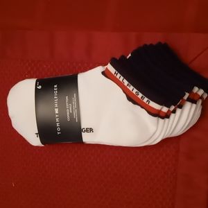 Tommy Hilfiger 6 pair combed cotton ankle socks women's size 4 - 10 new